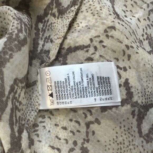 H&M Blouses Set of 2 Sleeveless Button Front Sheer Chiffon Tunic Top Size 10 New - Picture 14 of 16